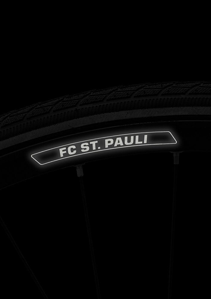 FC St. Pauli - reflektierende Fahrradfelgen Sticker