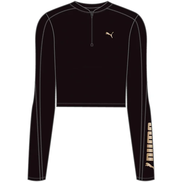 Puma - Fit Eversculpt 1/4 ZIP, Oberteil Schwarz