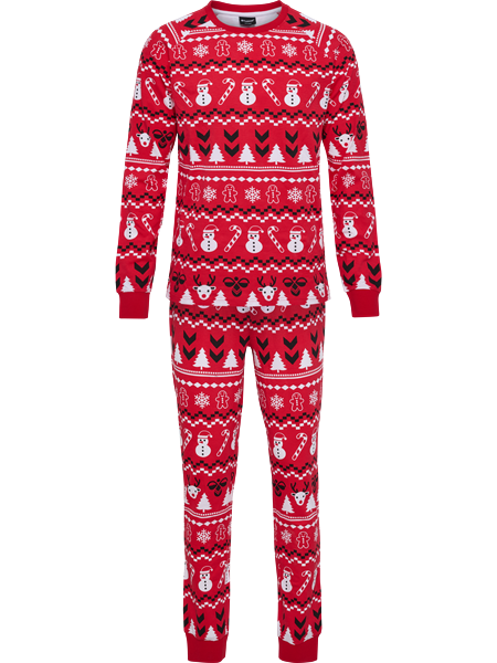 HUMMEL - Christmas Pyjama Unisex, Oberteil & Hose