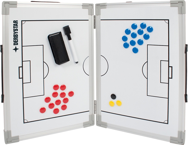 Derbystar - Fu�ball Taktiktafel (faltbar) mit Zubeh�r, Trainerzubeh�r