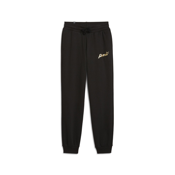 Puma - ESS+ SCRIPT Metallic Pants FL, Jogginghose