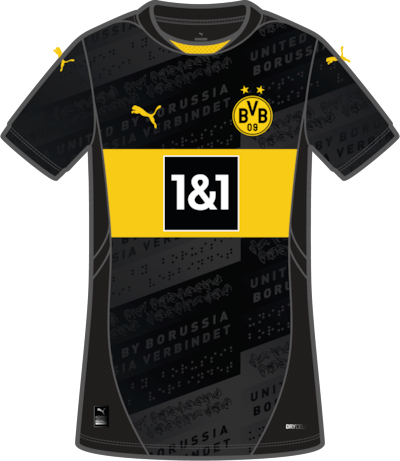 Puma - BVB09 Away Jersey Jr. Dortmund 24/25,Trikot