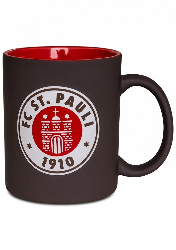 FC St. Pauli - Logo braun-rot, Kaffeebecher