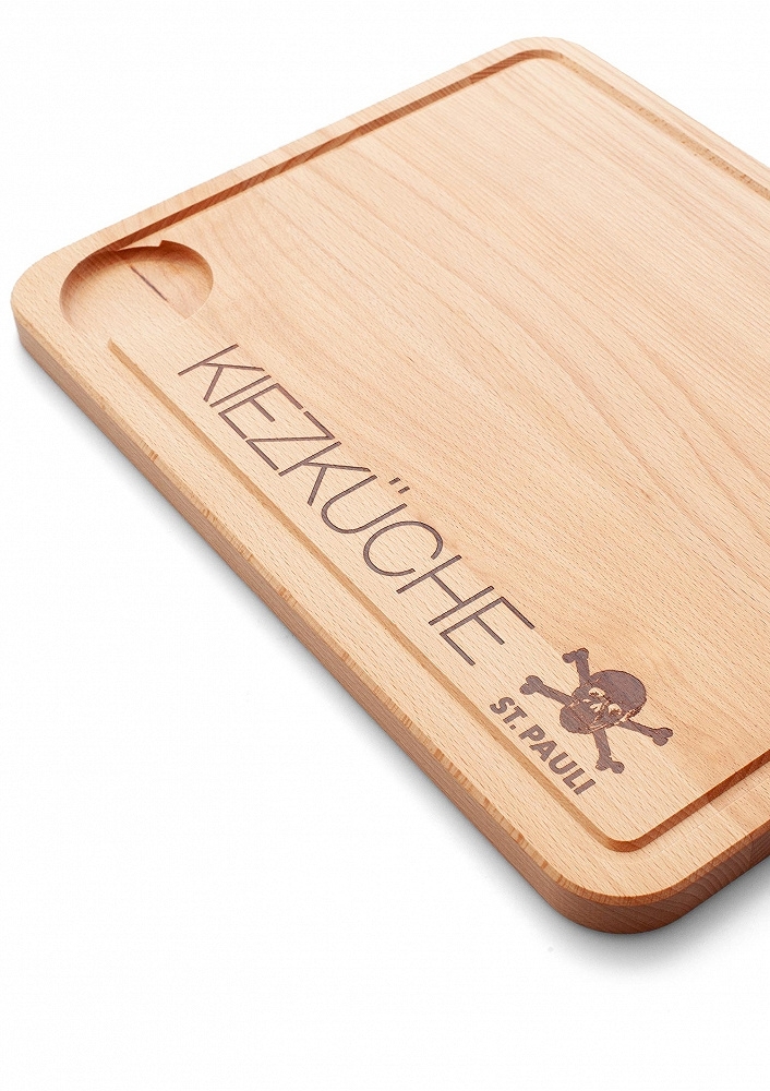 FC St. Pauli - Totenkopf, Servier/Tranchierbrett