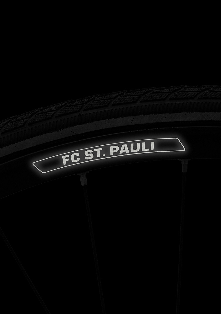 FC St. Pauli - reflektierende Fahrradfelgen Sticker 