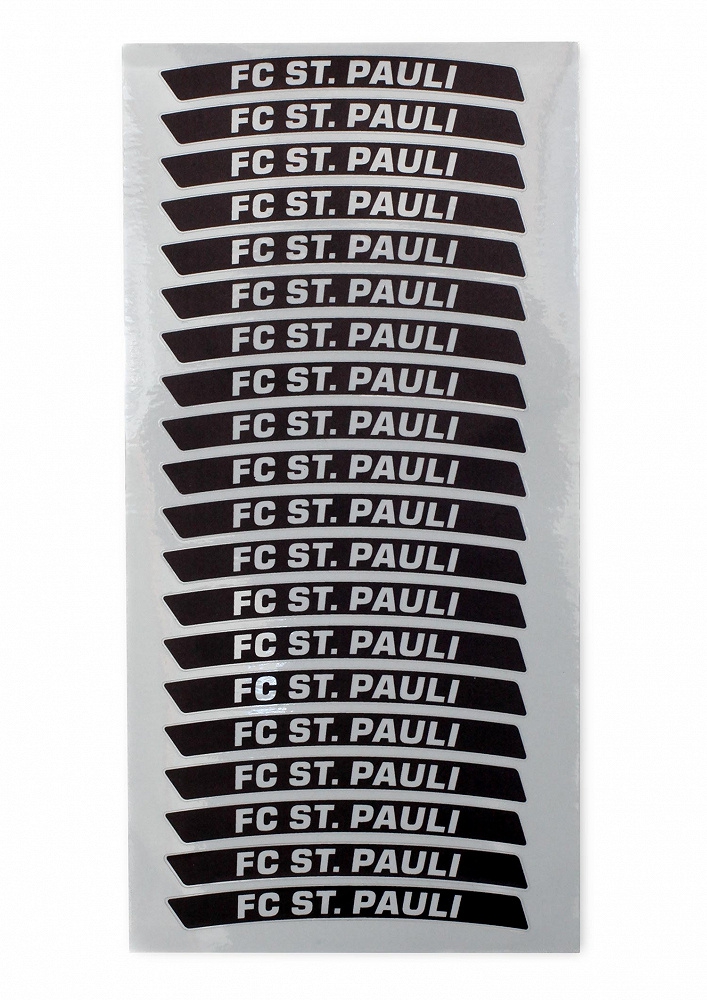 FC St. Pauli - reflektierende Fahrradfelgen Sticker 
