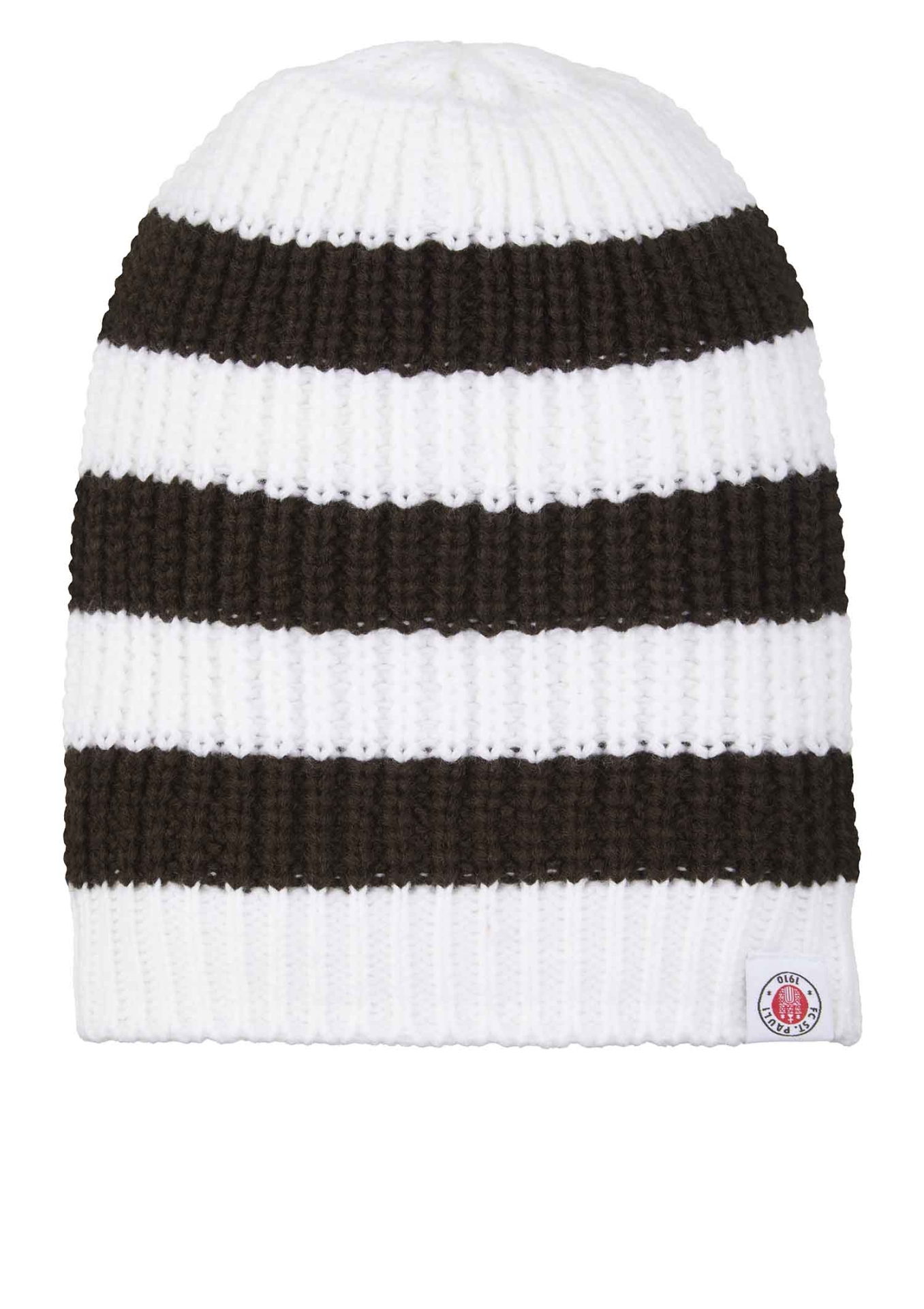 FC St. Pauli - feinstrick Streifen Logo Mtze