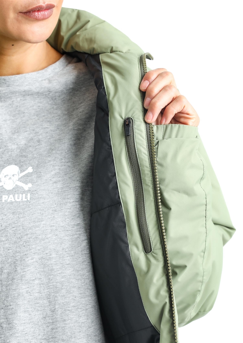 FC St. Pauli - Puffy Totenkopf oliv, Jacke