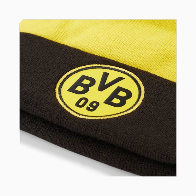 Puma - BVB Youth Pom Pom Beanie, Mtze