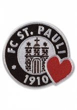 St. Pauli - Logo Herz, Aufnäher