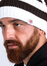 FC St. Pauli - feinstrick Streifen Logo Mtze