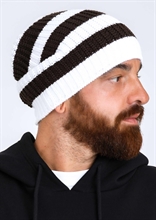 FC St. Pauli - feinstrick Streifen Logo Mtze