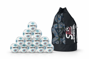Derbystar - FB-BL Player v24, 12er Ball+sack, Bundle