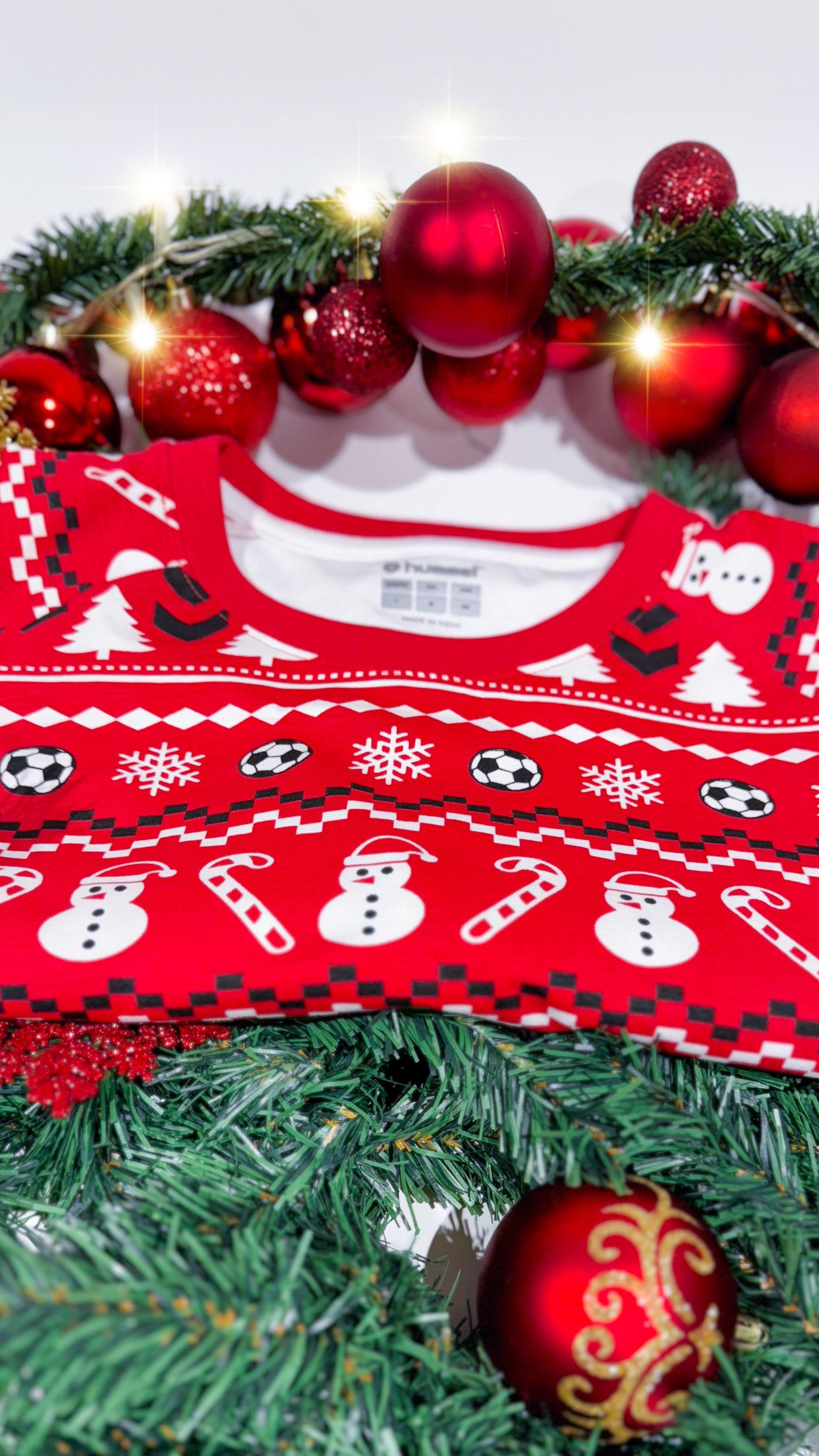 HUMMEL - Christmas Pyjama Kids, Oberteil & Hose