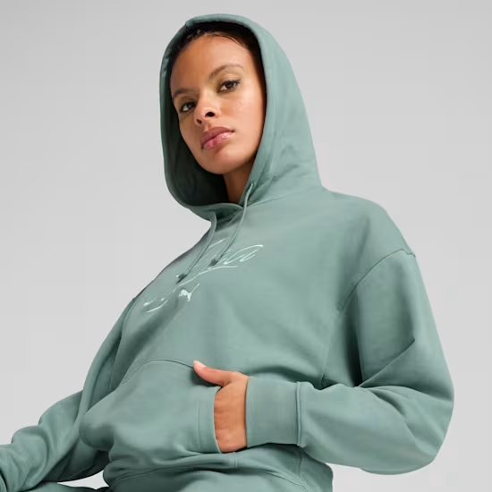 PUMA - ESS SCRIPT Comfort Hoodie, Kapuzenpullover