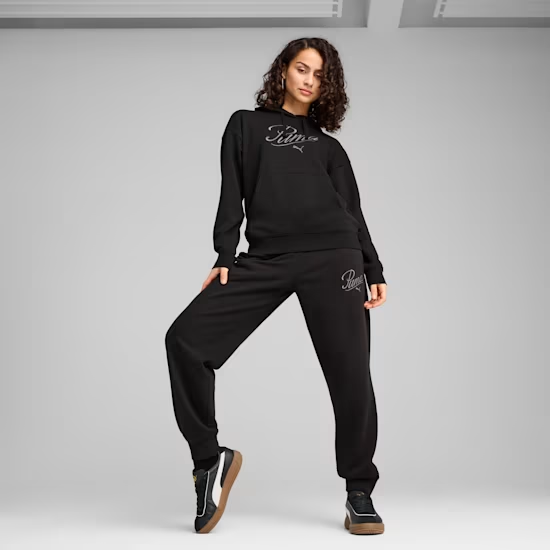 PUMA - ESS SCRIPT Comfort Hoodie, Kapuzenpullover