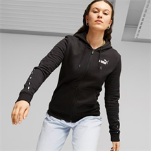 Puma - ESS TAPE FZ FL, Damen Kapuzenjacke