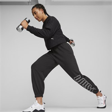 Puma - Fit Branded Fleece Crew, Damen Pullover