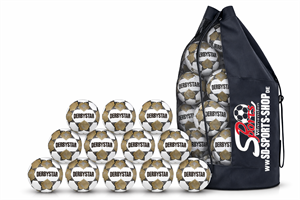 Derbystar - FB-BRILLANT TT v23, 12er Fu�ball +Sack
