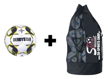 Derbystar - Apus TT v23, 12 Trainingsblle + Sack